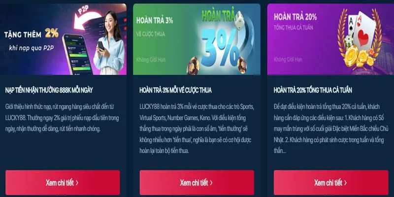 Thưởng nạp hàng ngày tại Bu88
